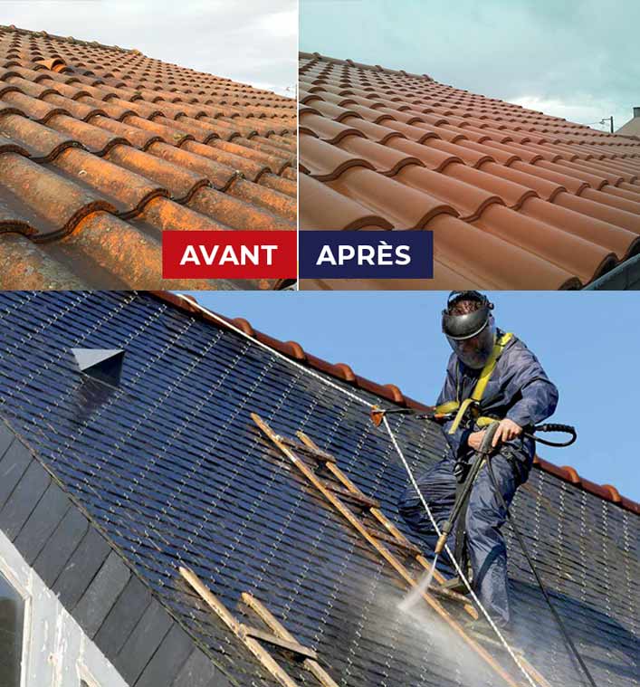 Nettoyage toiture - Bruxelles Habitats artisan toiturier couvreur en Belgique : nettoyage, démoussage, traitement anti-mousse toiture. Application d’un revêtement peinture hydrofuge coloré sur toit. Intervention en Belgique: région Flamande, Wallonne et Bruxelles….
